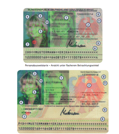 Deutscher Personalausweis alt